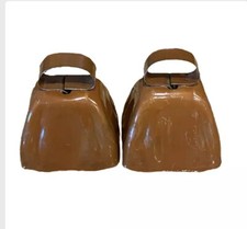 Two Copper Coated Steel Bell For Domestic & Farm Livestock 2 3/4" x 21/4"