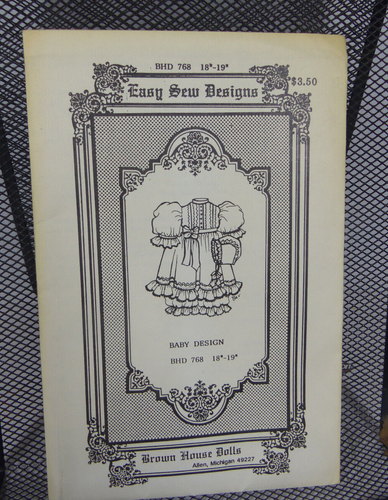 Easy Sew Doll Patterns Designs Baby Design BHD 768 18"-19" Brown House Dolls - Bild 1 von 6
