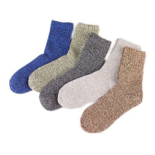5 Pairs Womens Thick Socks Wool Thermal Warm Knitting Nordic Ladies Socks Winter - Picture 28 of 30