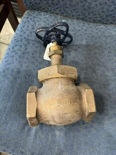 NIBCO T-235-Y Bronze Globe Valve w/ PTFE Disc 2" NPT Class 150 / 300-WOG - Picture 4 of 8