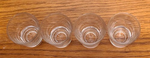 CAMEL Cigarettes Logo Clear Shot Glasses w/ White Etched Pool Ball (Set of 4) - Picture 7 of 15