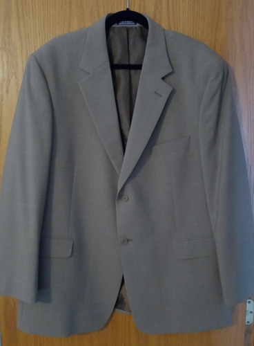 Cappotto sportivo/tuta guardaroba uomo STAFFORD marrone foderato 2 bottoni taglia 46R - NUOVO DI ZECCA - Foto 3 di 6