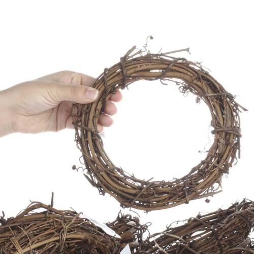Group of 12 Natural Dried Grapevine Wreath 8" Diameter for Crafting - Picture 2 of 3