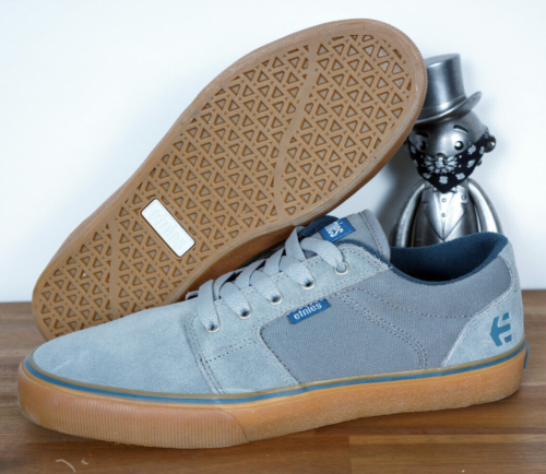 Etnies Skateboard Footwea Skate Chaussures shoes Barge Ls grey blue gum Daim - Photo 1/3