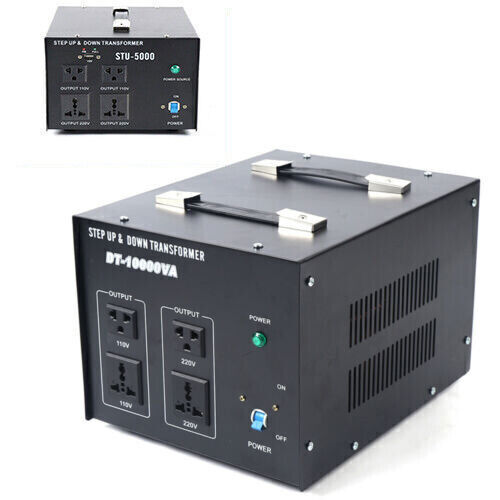 Transformador convertidor de voltaje 8000 W/10000 W paso adelante 110 V a/desde 220 V - Imagen 1 de 27