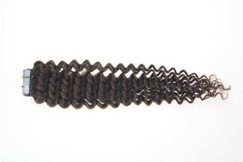 Invisible Tape in Human Hair Extensions Curly Seamless Skin Weft Curly Remy Hair - Picture 31 of 145