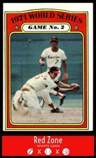 1972 Topps - #224 1971 World Series Game No. 2 EX