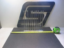 Set Of 10 Chrome 10 Inch 10" Slat Wall Hook Peg Display Mount Bracket