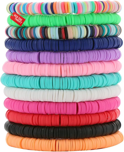 12Pcs Friendship Bracelets Beaded Bracelets Heishi Bracelet Cute Bracelets Stack - Picture 11 of 12