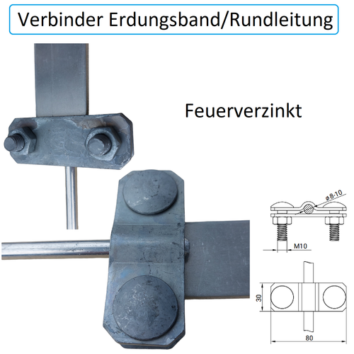 ✅ Tiefenerder Blitzableiter Material Blitzschutz Aluminium Draht Halter Klemmen - Bild 157 von 194