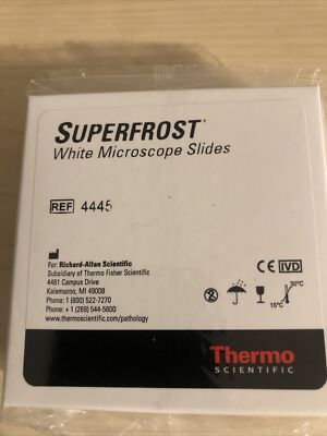 Thermoscientific Superfrost White Microscope Slides, #4445