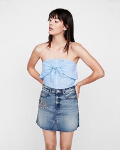 express jean skirt