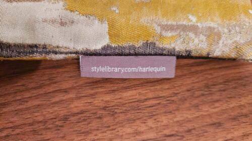 Harlequin Pillow Cases x2 (49cm x 49cm, gold & beige, abstract) - Picture 2 of 5