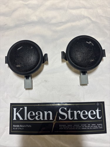 94-01 OEM Acura Integra DC DB door panel complete tweeter assembly set Black L/R