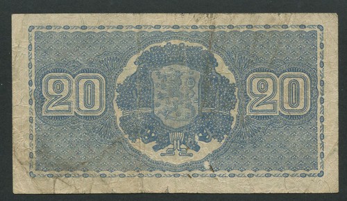 Finnland 20 Markkaa 1945, Pick: 86, Litt. B, Serie: P 3354972, F - Bild 2 von 2