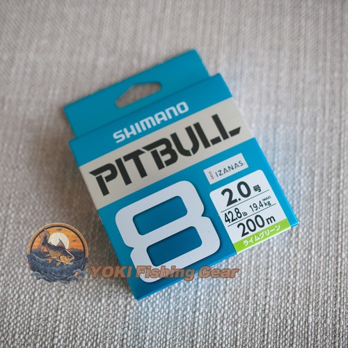 Watch Our Product Video-SHIMANO PITBULL 8 Braided Line PE#2.0-200m Lime Green - Picture 1 of 3