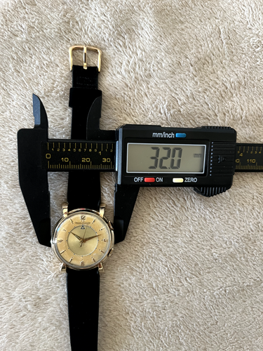Vintage Jaeger LeCoultre Memovox 10K Gold Filled Alarm Wristwatch - Picture 9 of 11