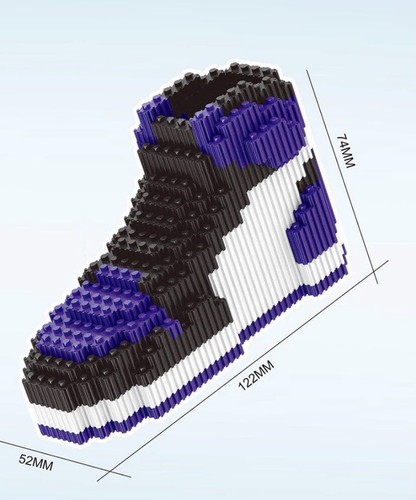 Linkgo Air Jordan 1 Sneaker Building Blocks Lego Purple 410 Pieces 68232  Toy | eBay