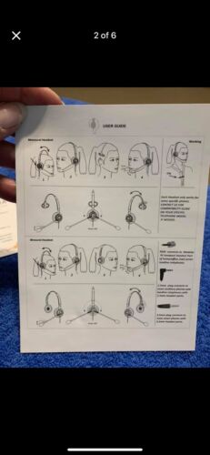 Arama 3.5mm Call Center Headset Model A602 Noise Canceling W/universal Adapter - Zdjęcie 2 z 6