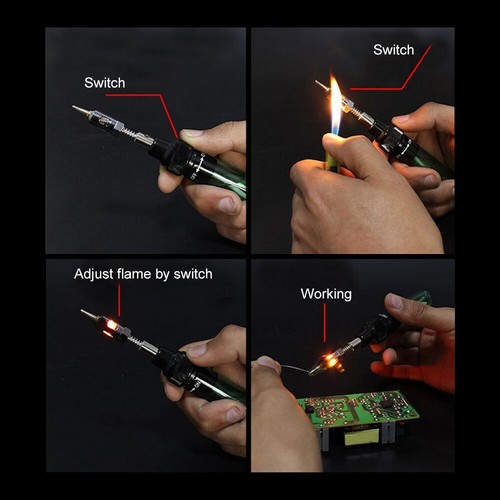 Gas Soldering Iron Electric Soldering Iron Gun Welding Tools Flame Torch U5F7 - Picture 8 of 9