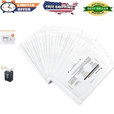 24 Pack Paper Shredder Lubricant Sheets, 8.4x5.9" – Clean & Protect Blades