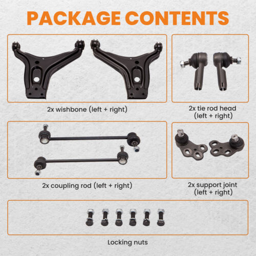 Pair Front Suspension Control Wishbone Arm For Audi 80 Coupe Cabriolet 1988-00 - Picture 5 of 12