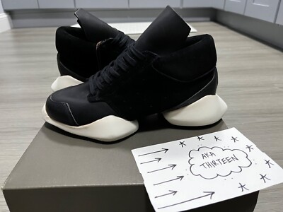 Adidas x Rick Owens RO Runner Black White US 5.5 S74570 Geobasket Ramone drkshdw