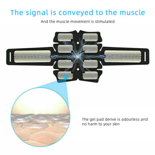 EMS Muscle Stimulator Toner ABS Abdominal Trainer Body Fitness Massager - Picture 6 of 19