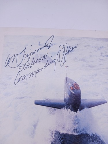 8" x 10" Color Photo USS Atlanta (SSN 712) Nuclear Sub Autographed by Commander - Picture 5 of 9
