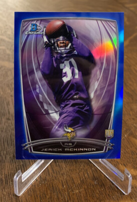 2014 Bowman Chrome Jerick McKinnon #215 Blue Refractor /199 Baltimore Ravens