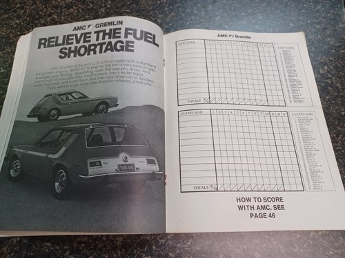 1974 Cleveland Indians Official Program and Souvenir Magazine - Picture 6 of 6