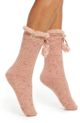 New 100% UGG Nessie Fleece Lined Womens Heavy Duty Cozy Winter Warm Socks 