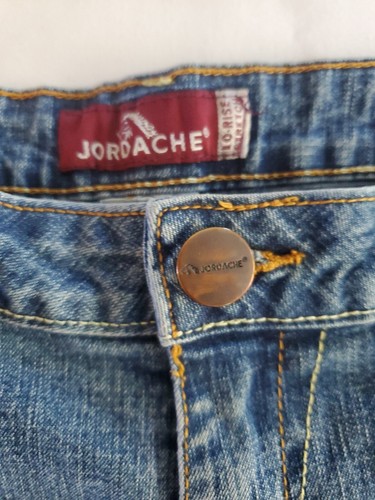 Pantaloncini jeans blu denim elasticizzato vita bassa Jordache vintage anni 90 taglia 11/12 - Foto 3 di 10