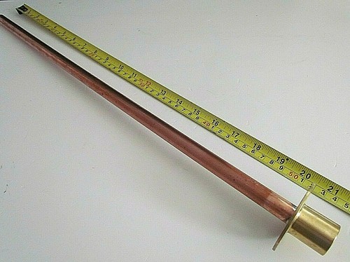 PIASTRA DA PARETE RUBINETTO GIARDINO E TUBO RAME LUNGO 515 - Foto 1 di 5