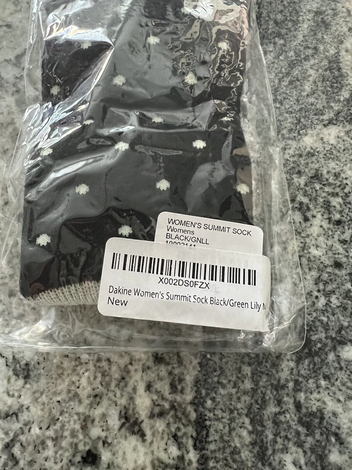 Calcetín Dakine Summit para mujer negro/verde lirio M/L Foto 4 de 4
