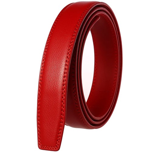 3,0 cm 3,1 cm dünner Leder Ratschengürtel für Herren Damen Unisex Echtleder Gürtel - Bild 20 von 25