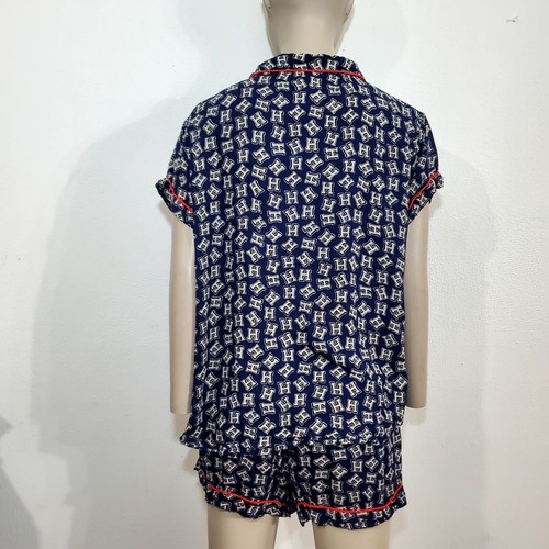 Tommy Hilfiger Damen Kurz PJ Pyjama Set 2-teilig Rot Damen Größe M 100% Viskose - Bild 9 von 17