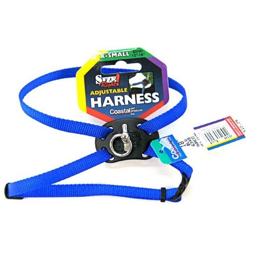 Coastal Pet Size Right Nylon Adjustable Harness Blue