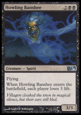 Magic the Gathering MTG Howling Banshee (99) Magic 2010   LP