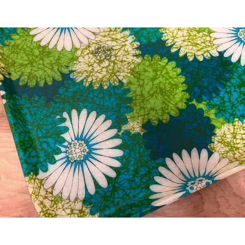 Mid Century Flower Power Fiberglass Tray/ HTF 1960s Flower Power Serving Tray - Picture 8 of 10