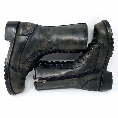 Stivali moto HARLEY-DAVIDSON donna in pelle patinata metà polpaccio - taglia 6 - Foto 11 di 15