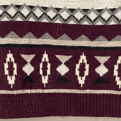 American Eagle Outfitters Size XS Wool Blend Native American Print Sweater - Picture 3 of 12