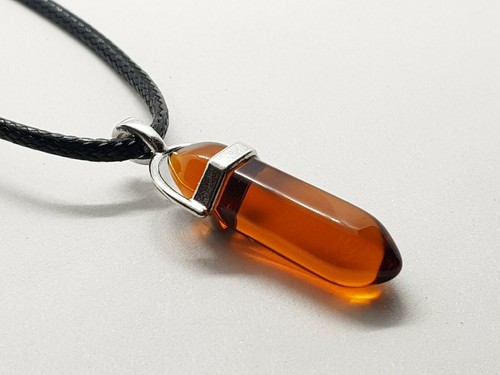 Clear Rainbow Glass Pendulum Pendant Necklace Ladies Gift Colourful Quartz - Picture 28 of 65