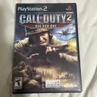 Call of Duty 2 Big Red One - Sony PlayStation 2 PS2 - Complete BLACK LABEL CIB