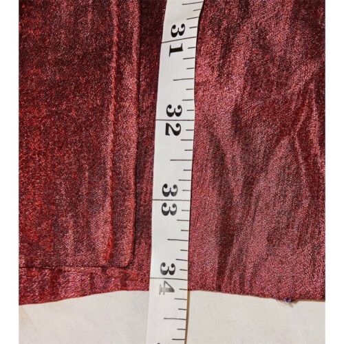 Chaqueta swing arrugada roja para mujer Damee talla M longitud media abotonada - Imagen 3 de 8