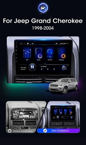 Für Jeep Grand Cherokee WJ/WG Autoradio GPS Android 14 Navi CarPlay DAB+QLED AHD - Bild 2 von 18