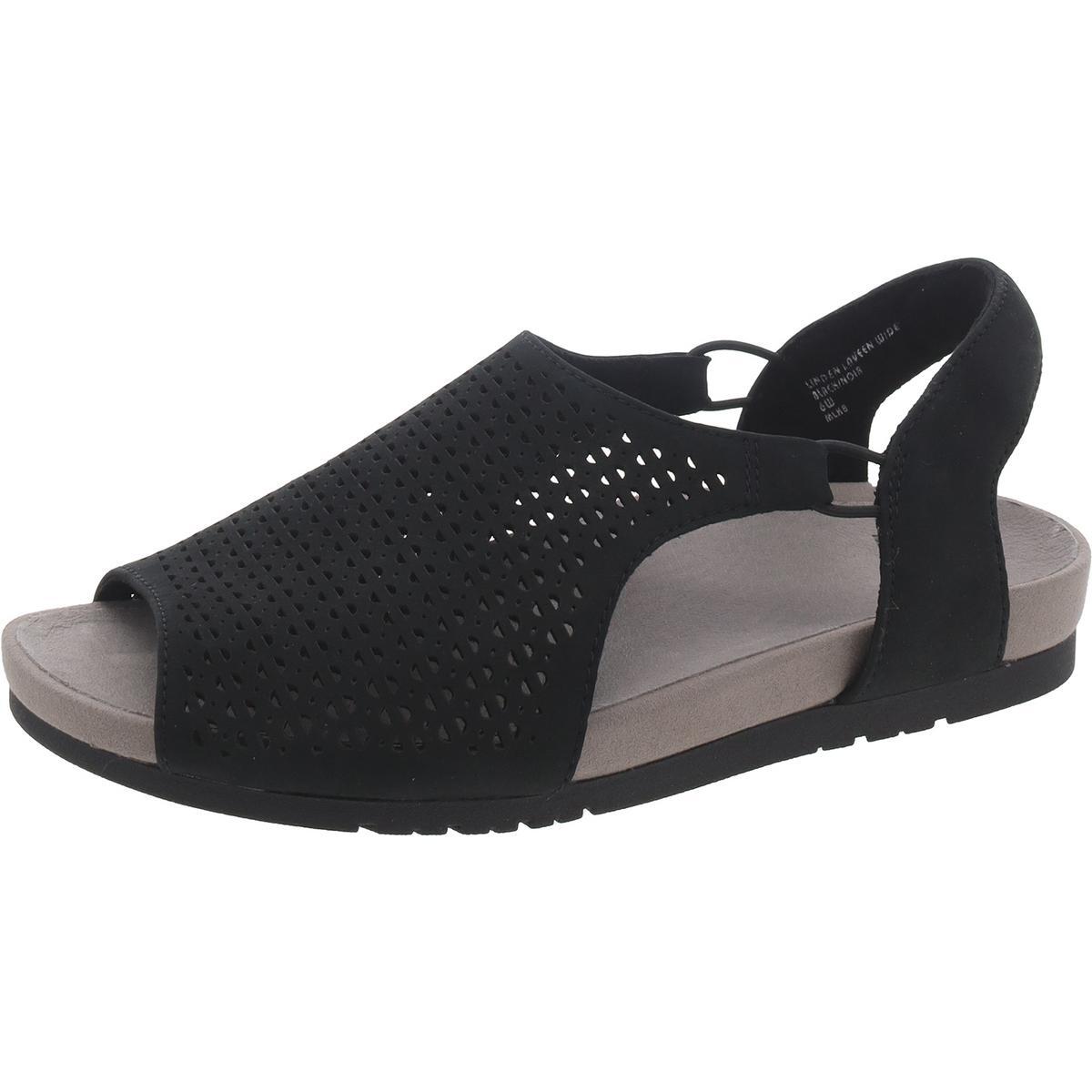 Женские босоножки Earth LINDENLOVEEN черного цвета на плоской подошве шириной 6 см (C, D, W) BHFO 0447