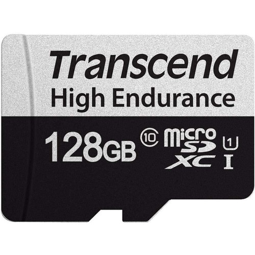 Transcend 350V R100/W45 microSDXC 128GB Kit, UHS-I U1, Klasa 10