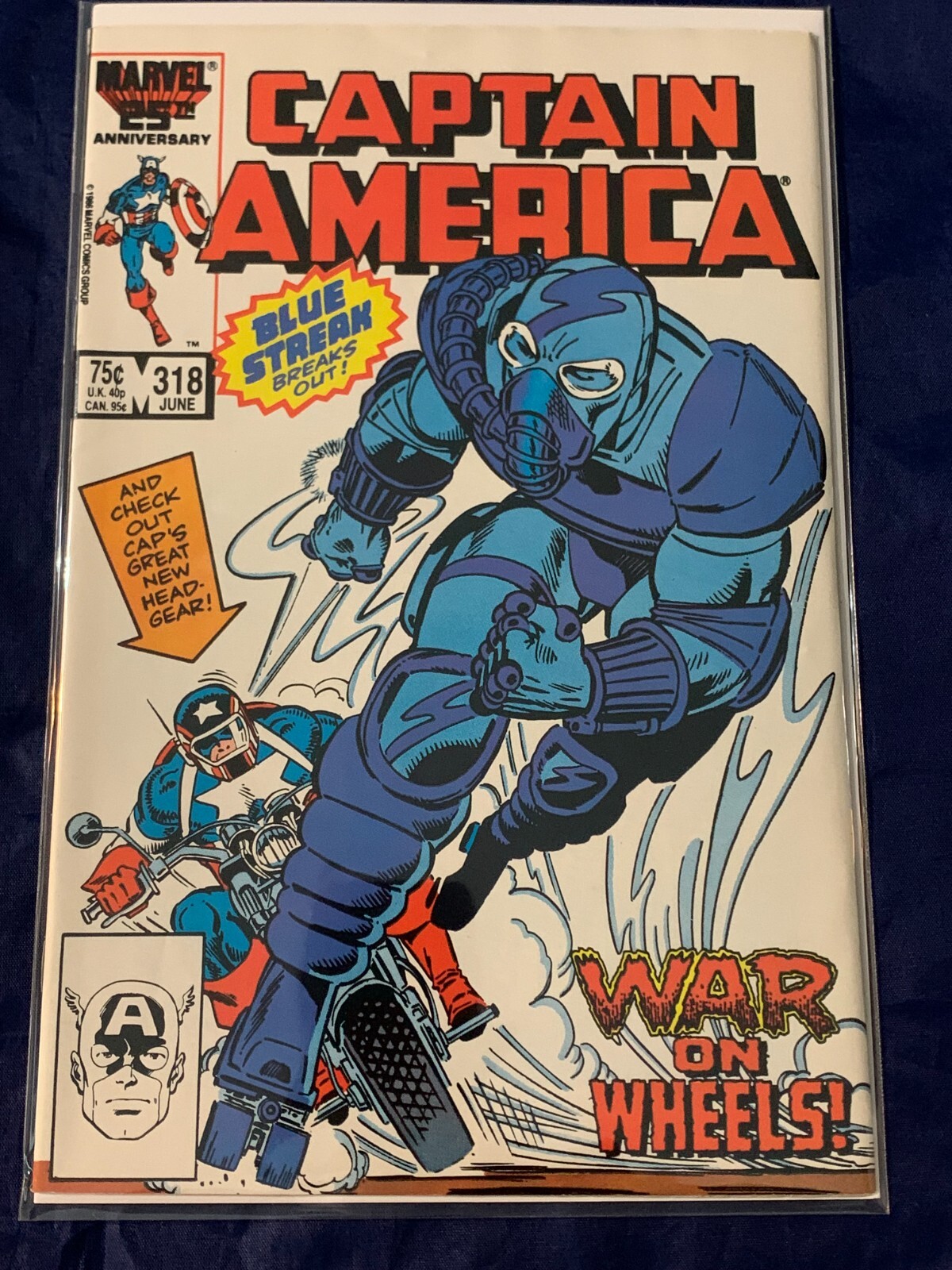 CAPTAIN AMERICA #318 NM MARVEL 1986 COPPER AGE