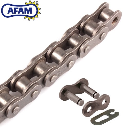 AFAM 428M Motorrad Rollenkette Antrieb Standard 144 Rollen Standard schwarz - Bild 1 von 1